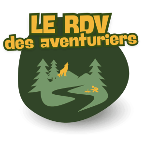 logo aventure survie douce et gare aux loups