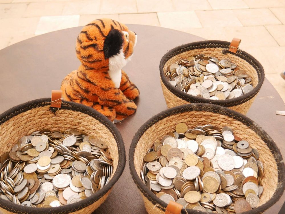 paniers de pièces