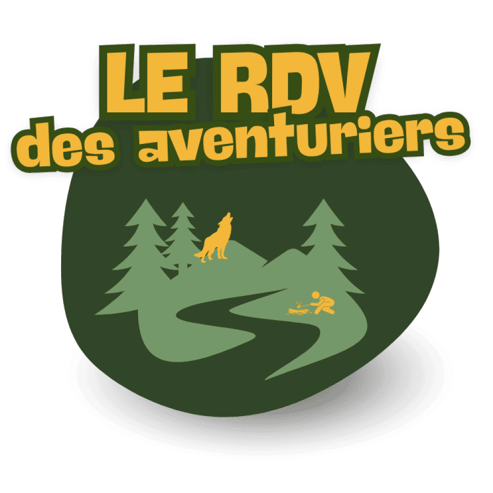 logo aventure survie douce et gare aux loups